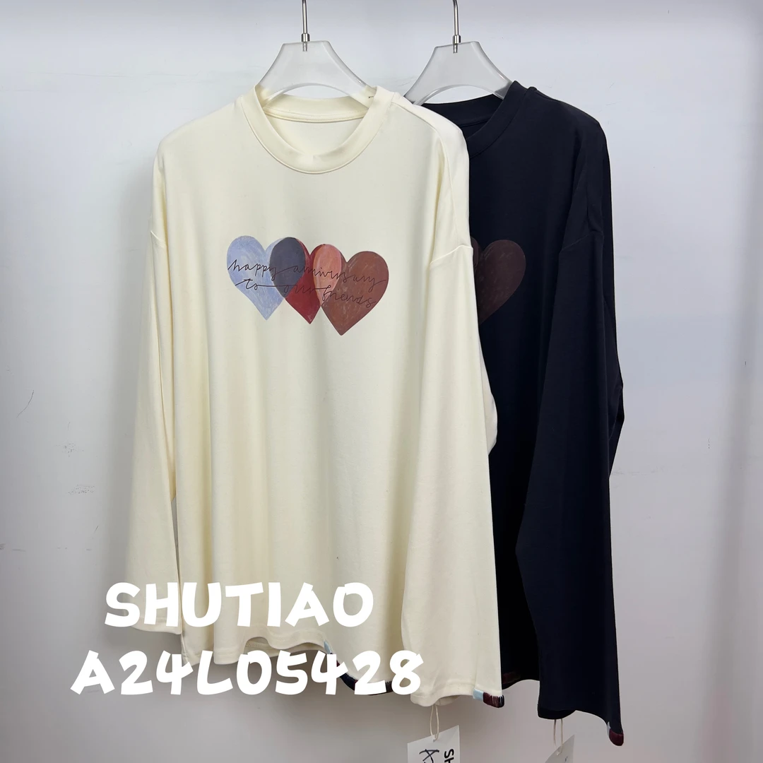 【SHUTIAO】2024秋冬：新款小众设计款T恤A24L05428
