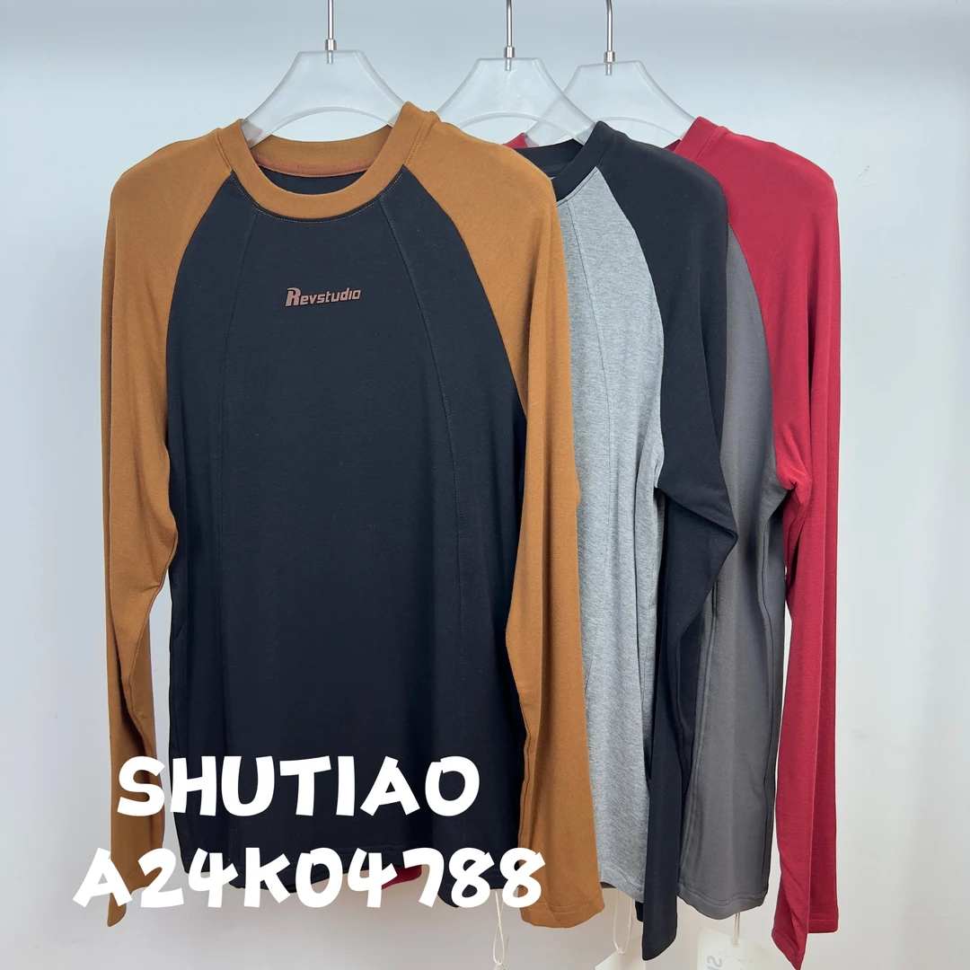 【SHUTIAO】2024秋冬：新款小众设计款T恤A24K04788