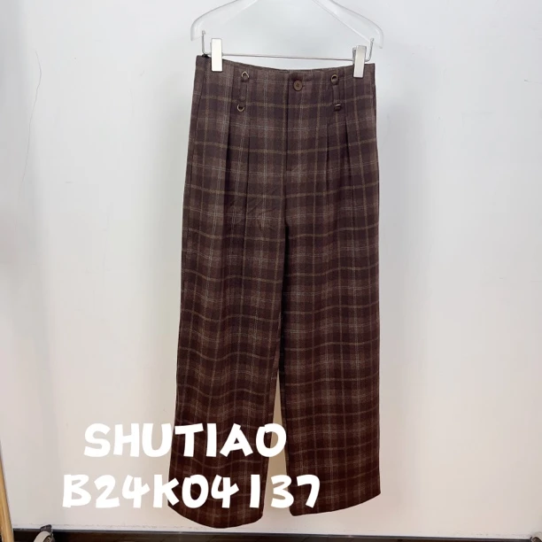 【SHUTIAO】2024秋冬：新款小众设计款裤子B24K04137