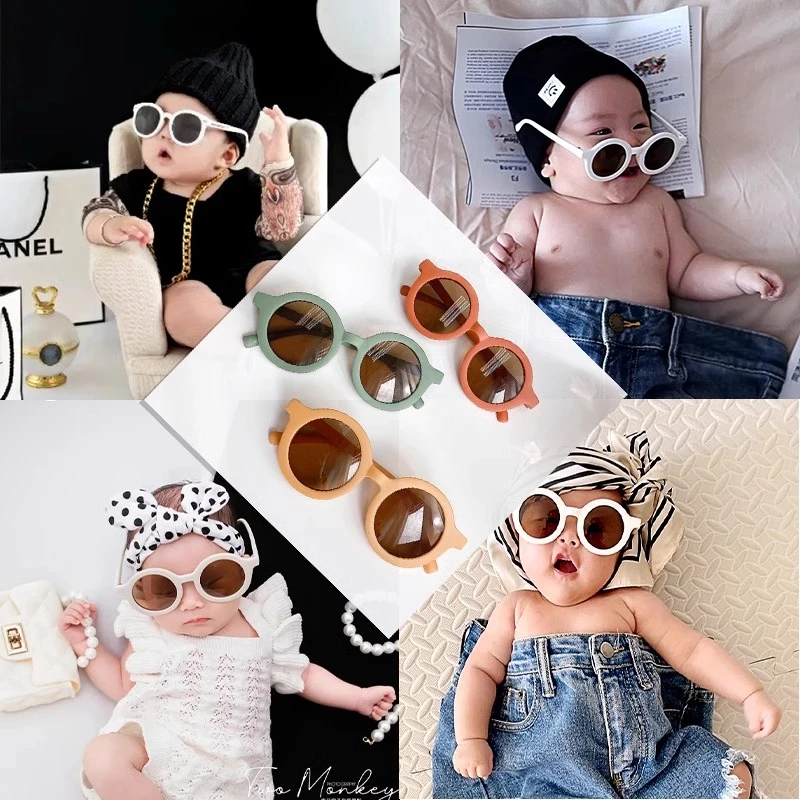 满月拍照道具宝宝百天装饰布置用品婴儿30天氛围感装扮眼镜墨镜