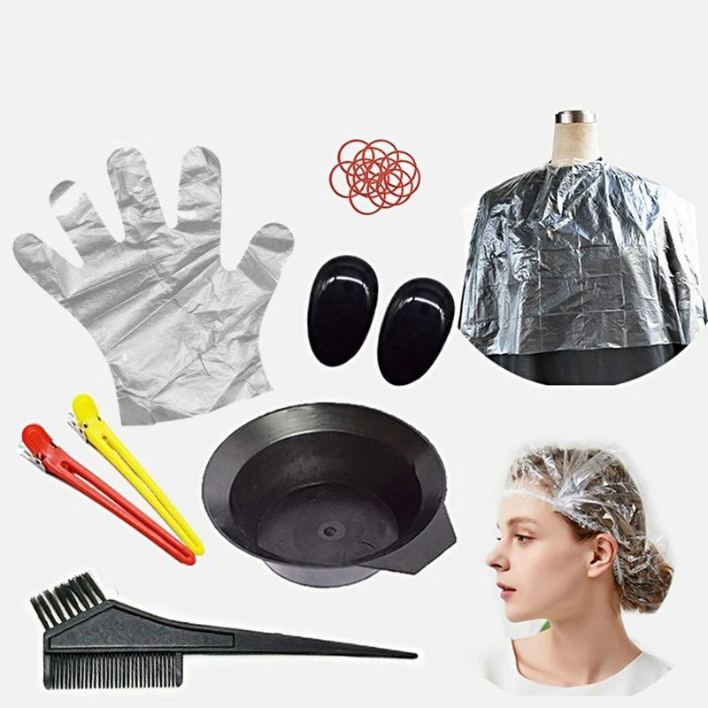 【染发】染发工具家用焗油美发梳子耳套浴帽专业披肩用品毛刷耳罩