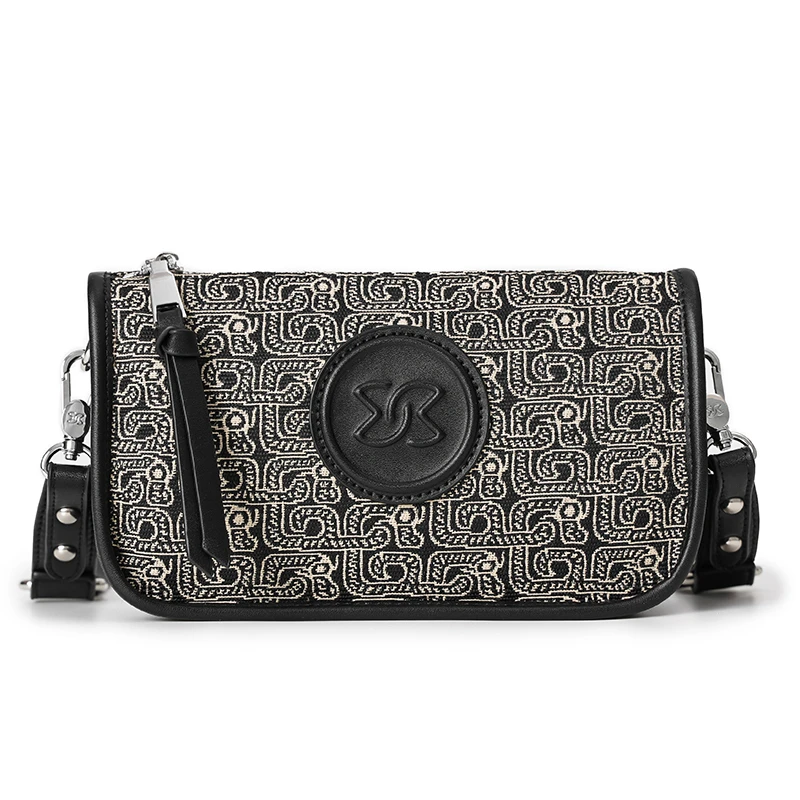 新款时尚轻奢小众男女单肩包 潮流百搭男士斜挎包女士小背包复古