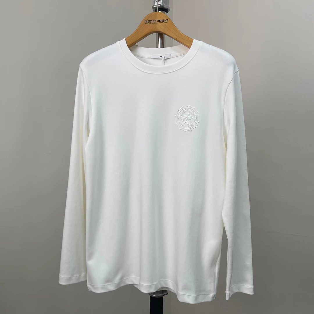 【好的服饰工作室】春季圆领印花宽松百搭长袖T恤男女同款 86528