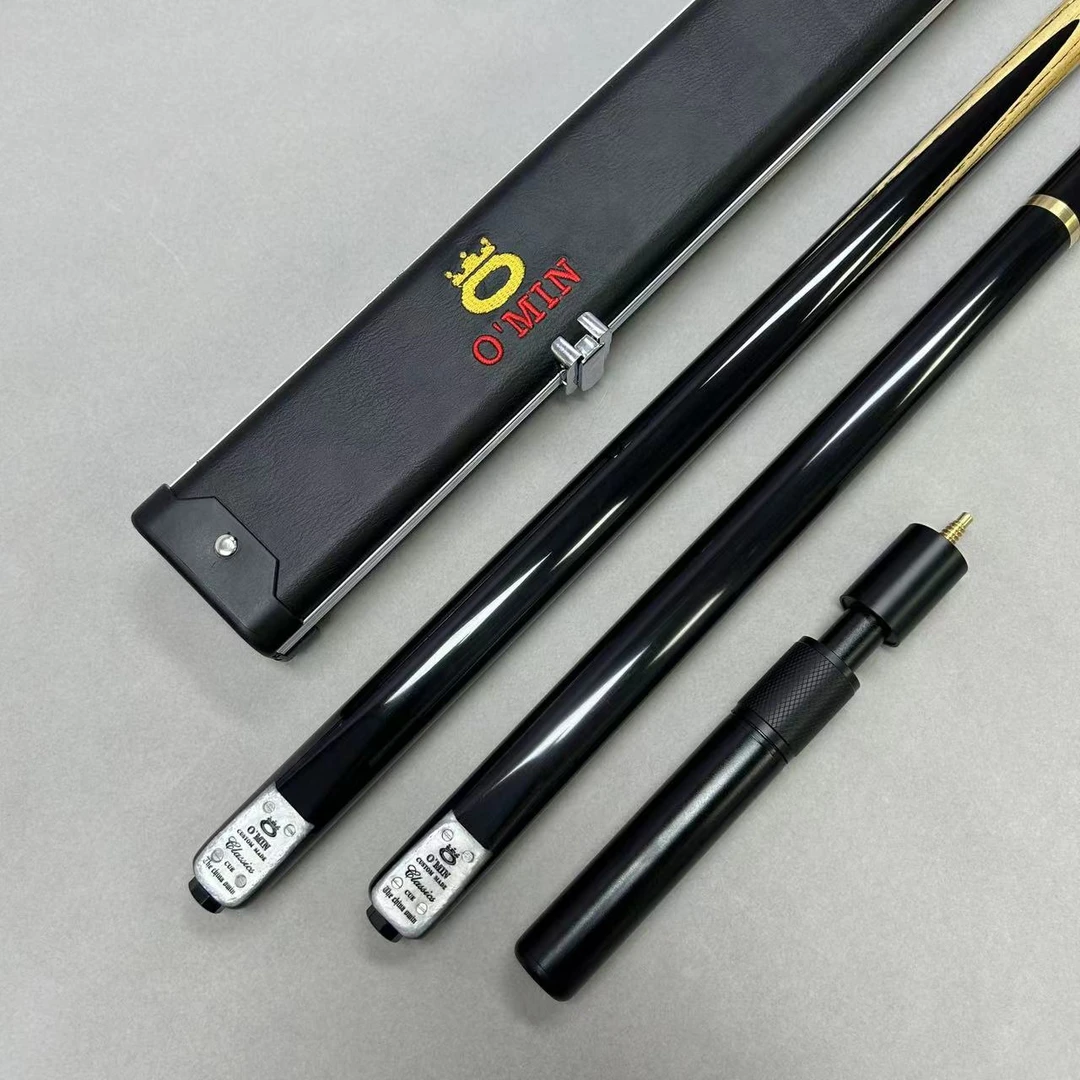 O’Min/奥秘经典台球杆小头9.5mm中式黑八斯诺克手工白蜡木球杆