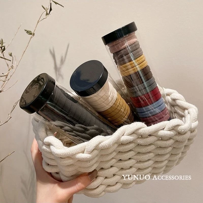 1桶20根发圈不伤发头绳亲款皮筋女扎头成人不勒发饰居家日用