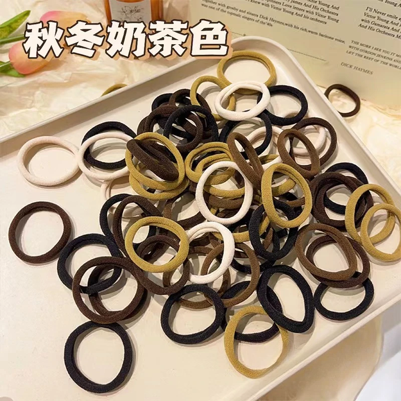 发圈头绳橡皮筋耐用简约气质高马尾高弹力不伤发发饰时尚百搭发绳