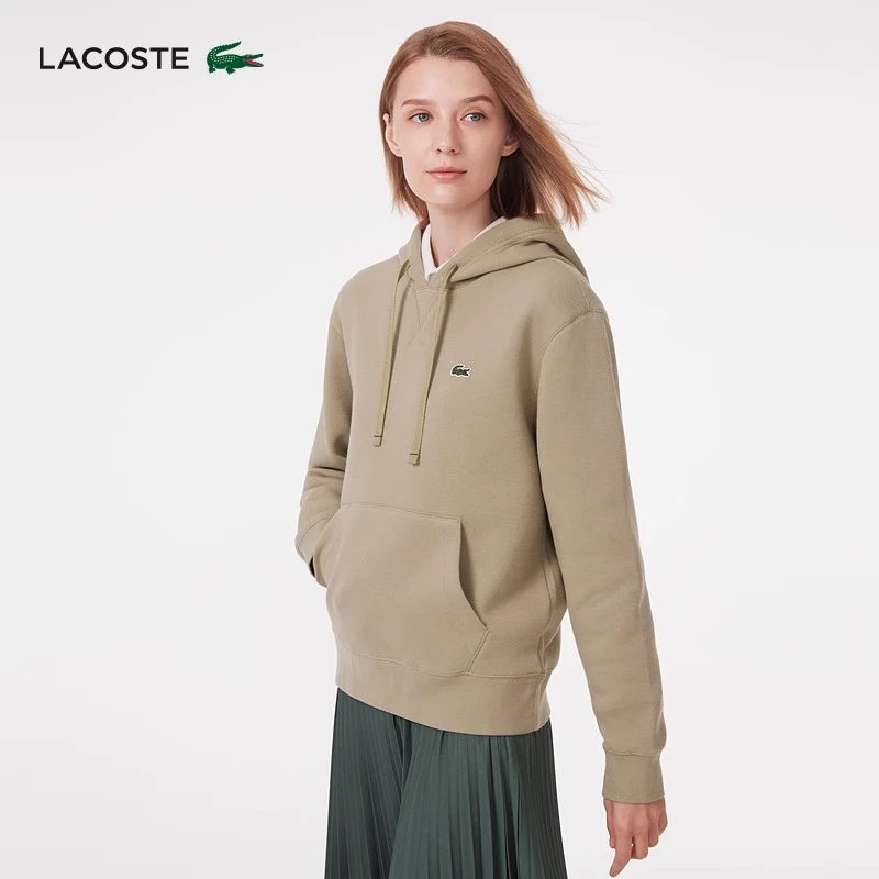 LACOSTE法国鳄鱼女装秋冬新款美拉德穿搭时尚连帽卫衣|SF7099