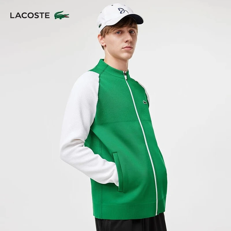 LACOSTE法国鳄鱼男装德约科维奇系列舒适开衫卫衣外套|SH3022