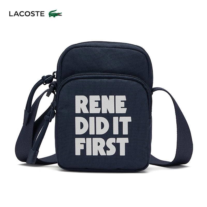 LACOSTE法国鳄鱼男包时尚字母印花相机包斜挎单肩包|NH4600DI