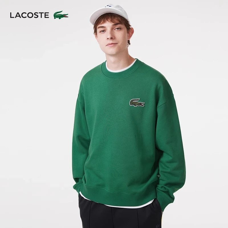 LACOSTE法国鳄鱼男女同款秋冬时尚圆领宽松长袖套头卫衣|SH6405