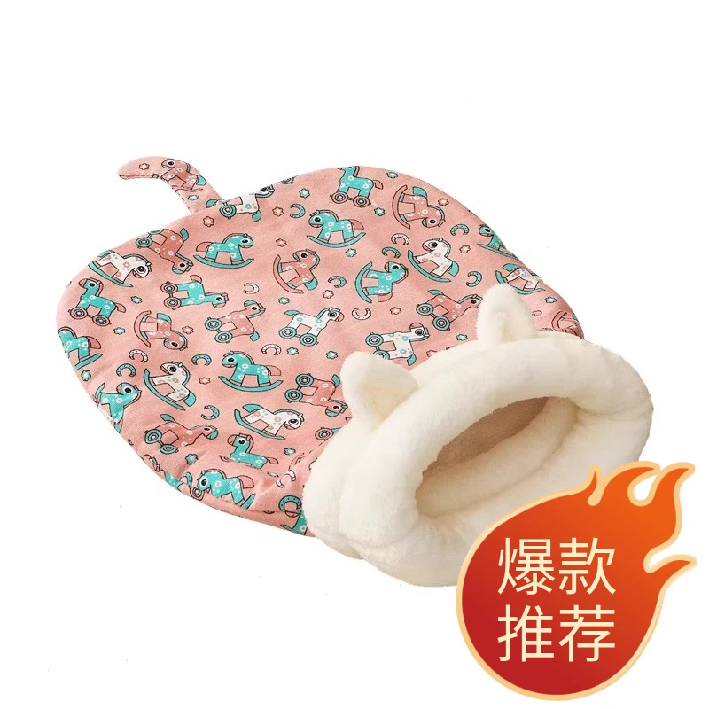 封闭式可猫冬季狗窝猫窝隧道秋冬款钻被窝睡袋猫咪深度睡眠半保暖