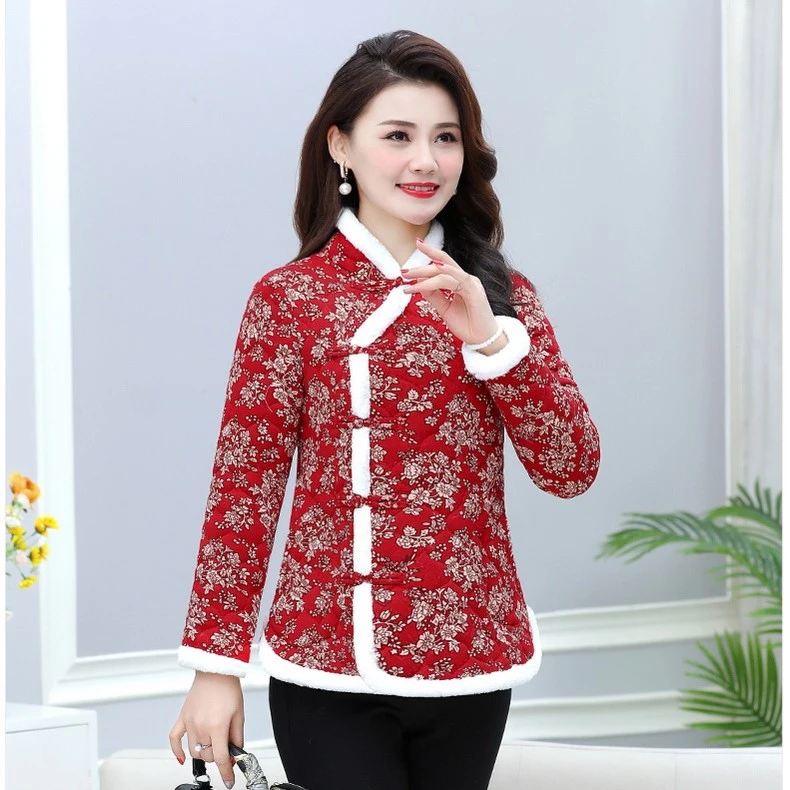 【精选】东北花棉袄网红爆款冬季加厚保暖小棉袄女装中国风中老年