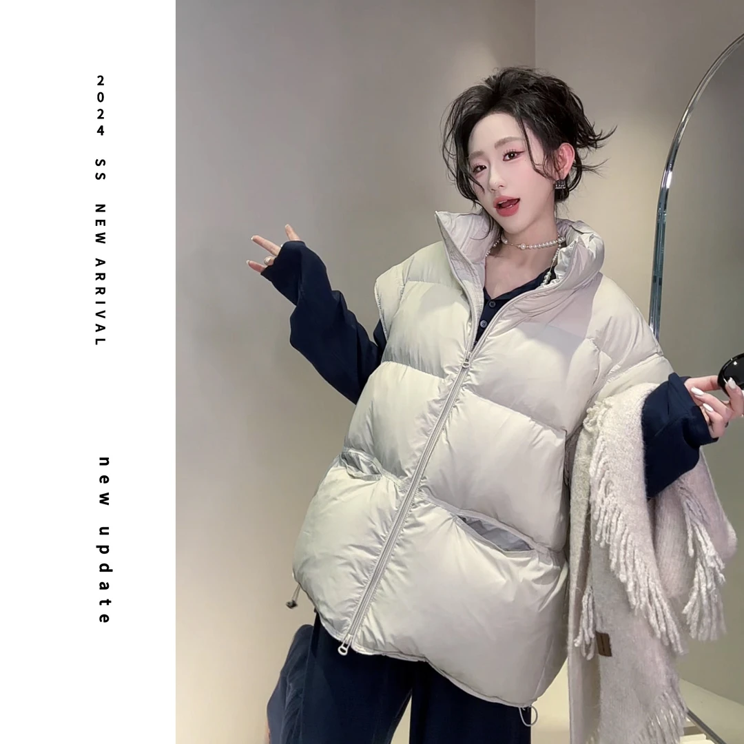 【颖子定制】秋冬休闲时尚百搭宽松保暖羽绒马甲  6465