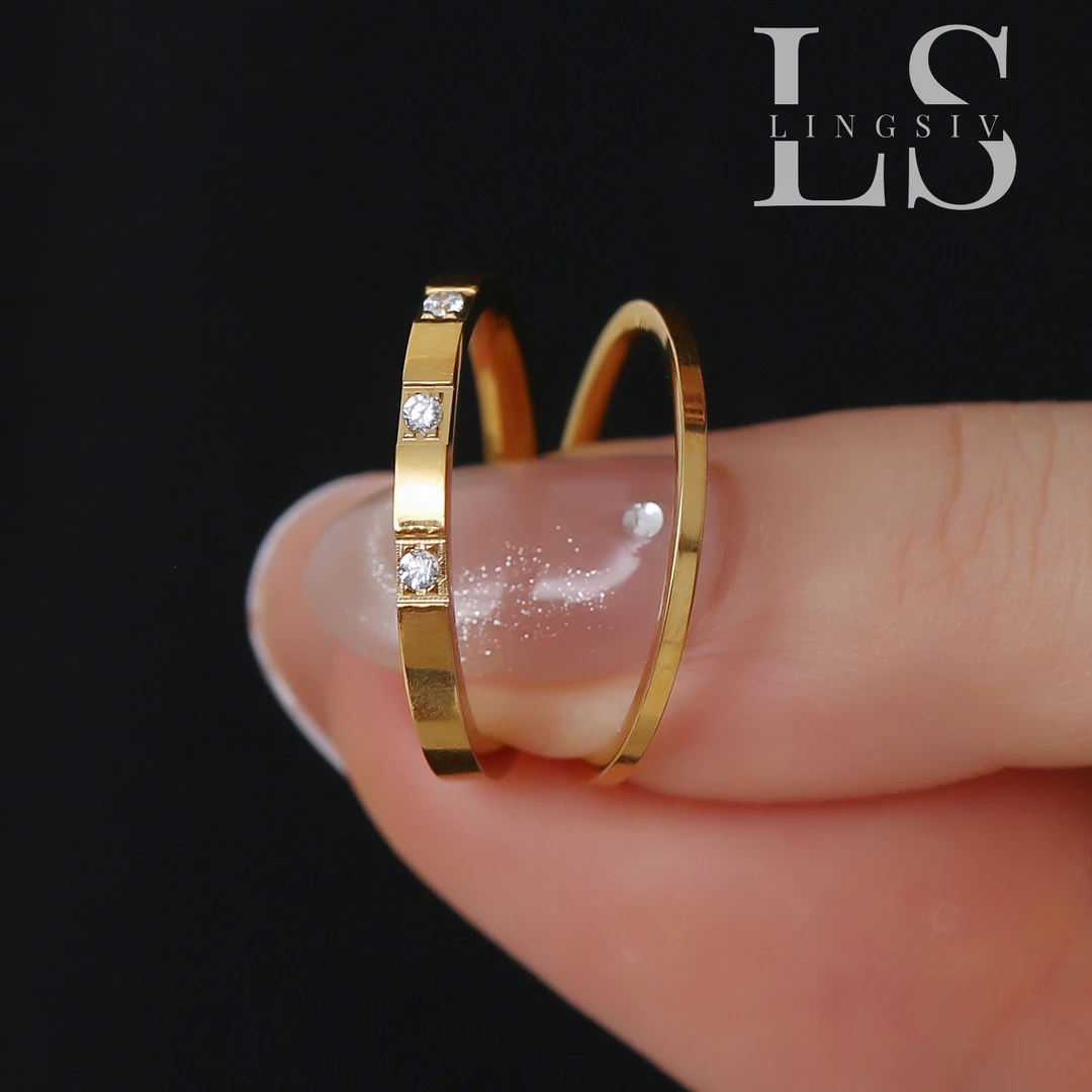 钛钢戒指 新潮气质轻奢冷淡风戒指女网红简约个性潮流闺蜜食指环