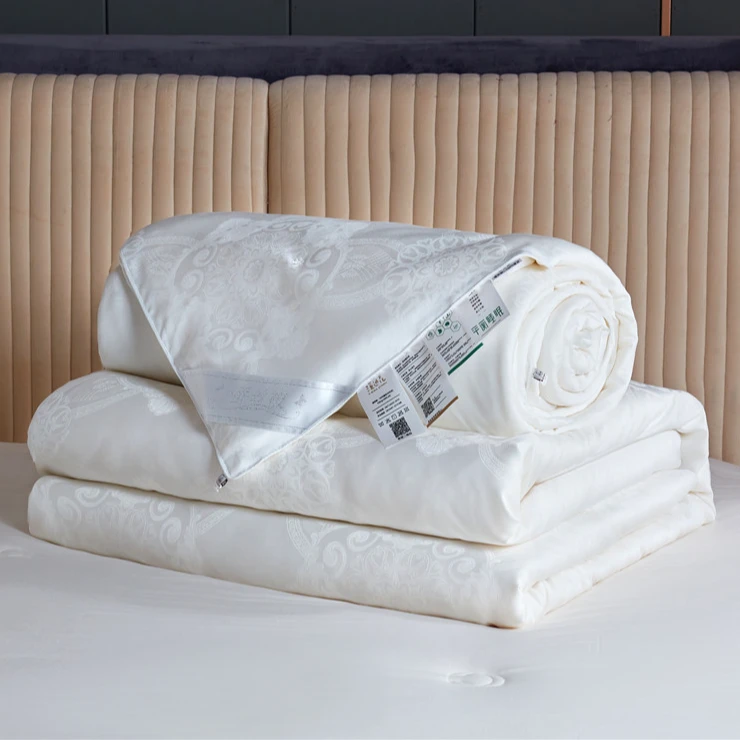 正宗纯手工蚕丝被二合一子母被简约手工春秋被空调被冬被双人被芯
