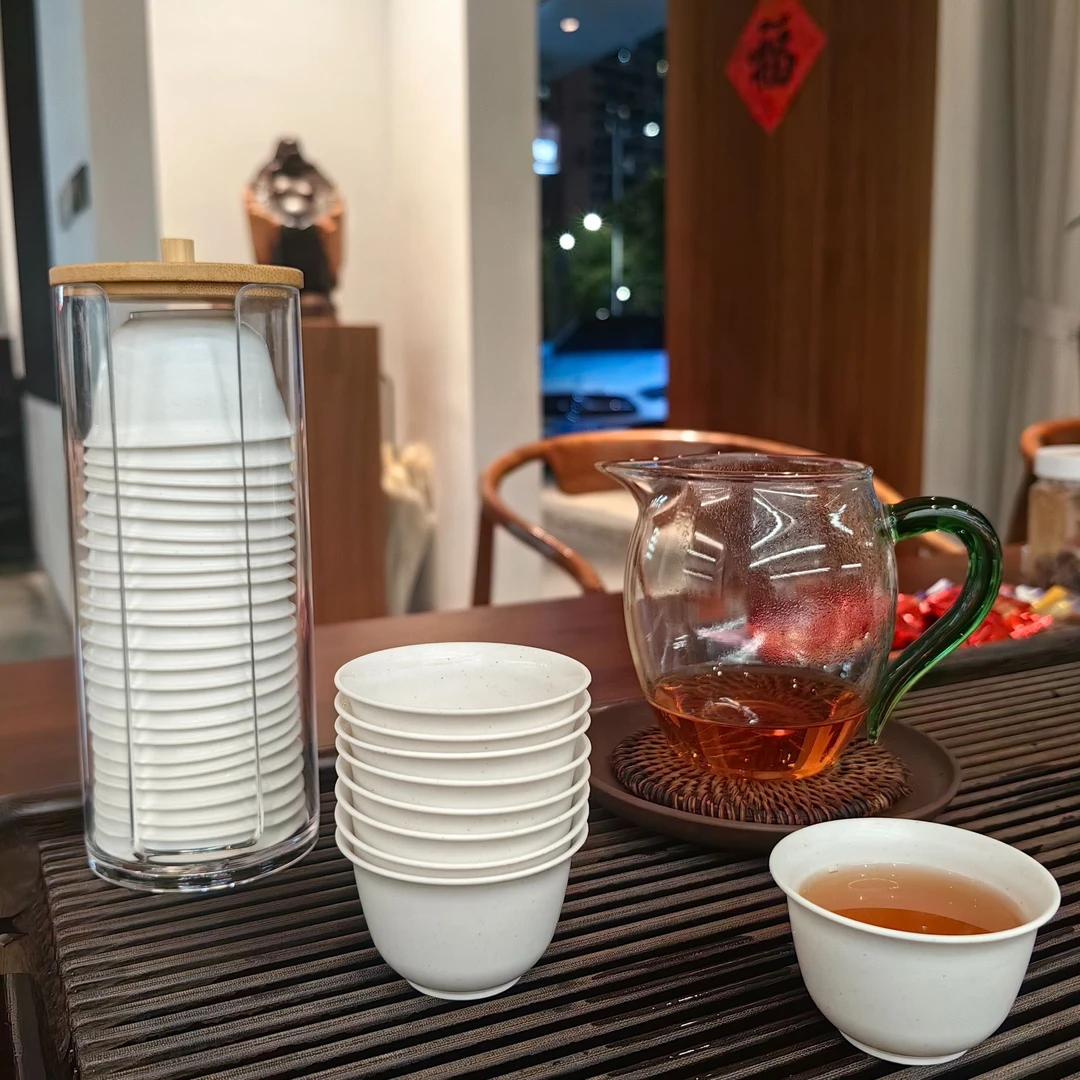 耐热一次性稻壳功夫茶杯环保加厚家用招待高档茶具防烫品茗杯户外