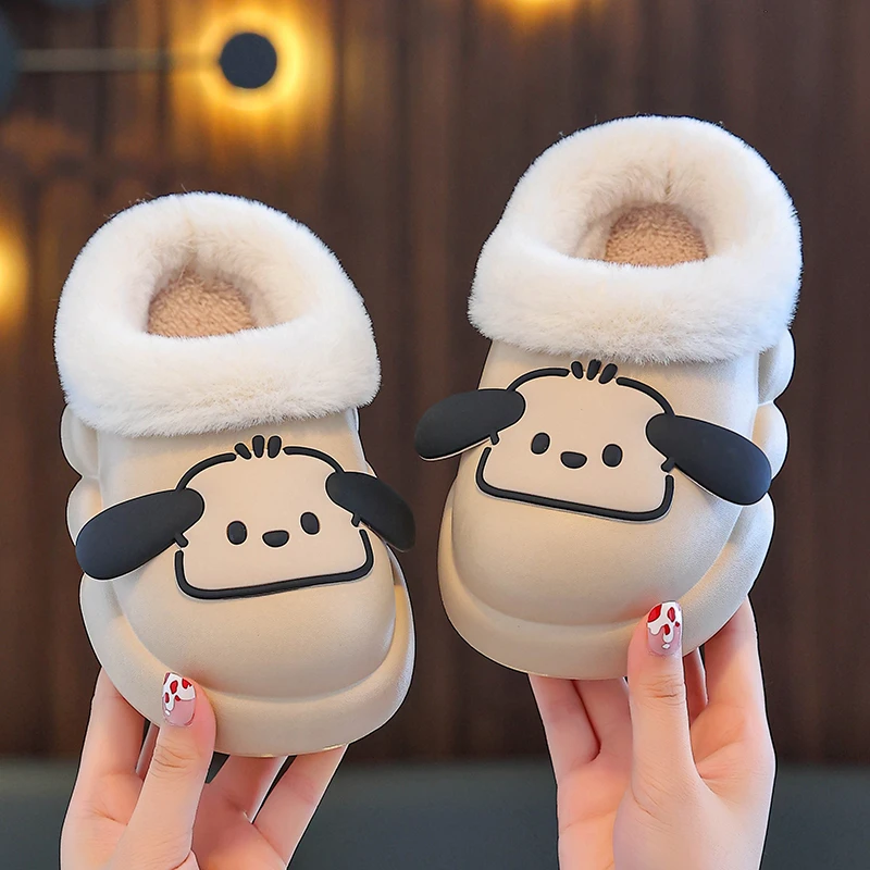 儿童棉鞋2024新款半包男女童卡通休闲居家室内外加厚保暖毛绒棉拖