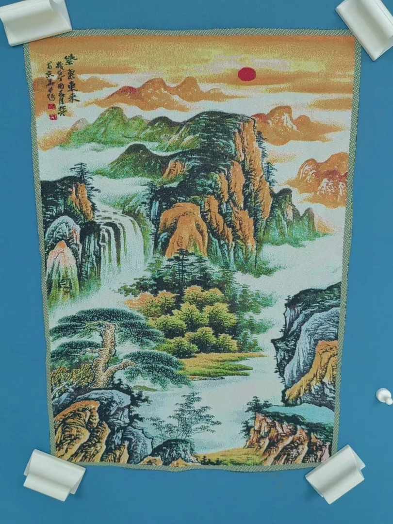 【闪购商品】手工刺绣山水作品F紫气东来