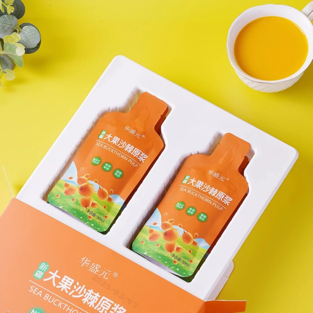 【热热专享】新疆正品大果沙棘原汁原浆NFC30ml*10袋，鲜果鲜榨沙棘