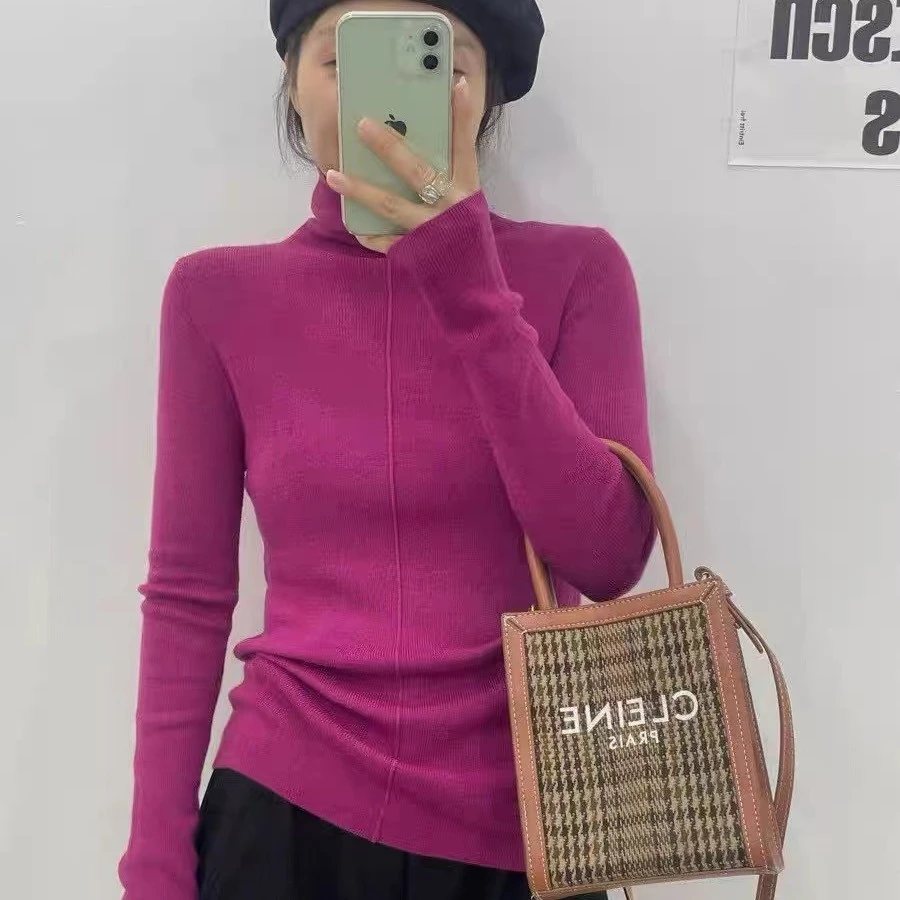 *DS24826回味依衣2022冬季新款时尚气质优雅保暖女百搭针织打底衫