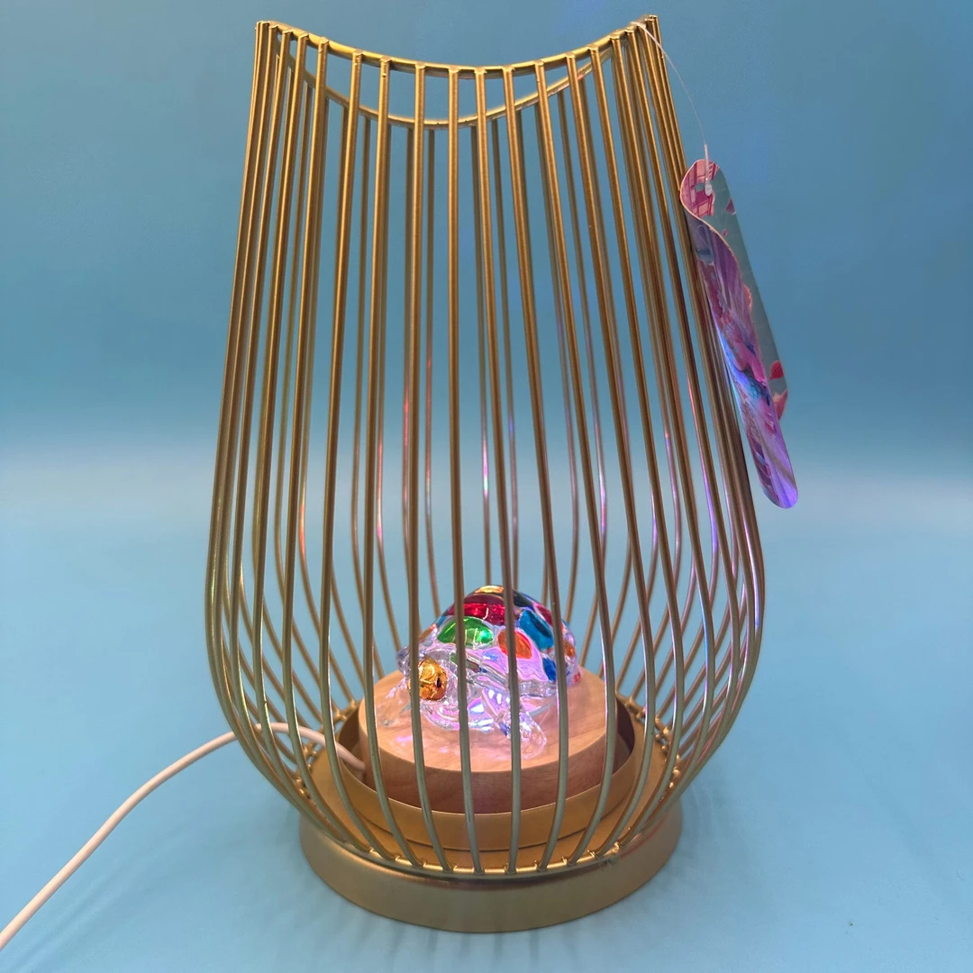 原创水晶玻璃长寿乌招财小夜灯  氛围灯