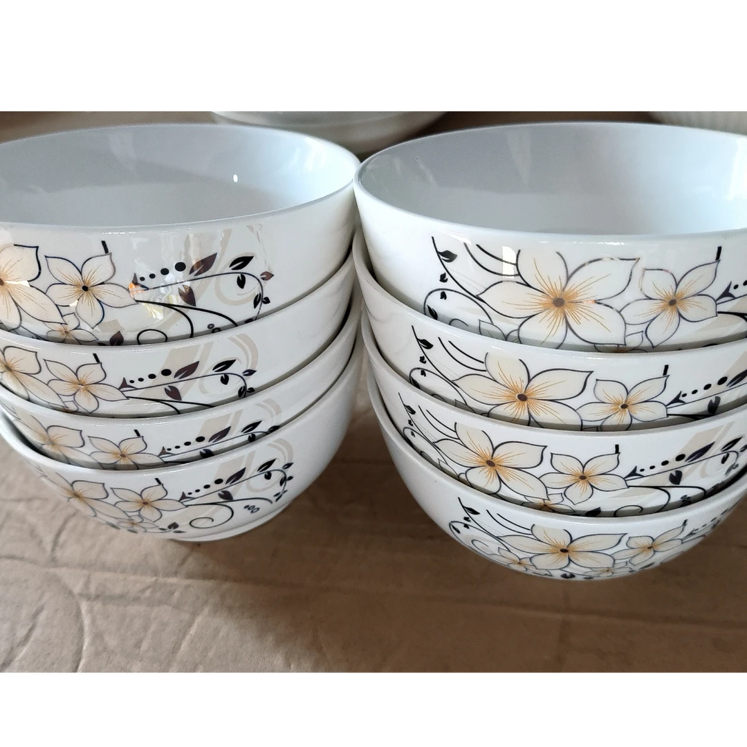 【国庆】流金岁月（春光美）4.5英寸碗8只家用可爱创意简约中式米饭碗