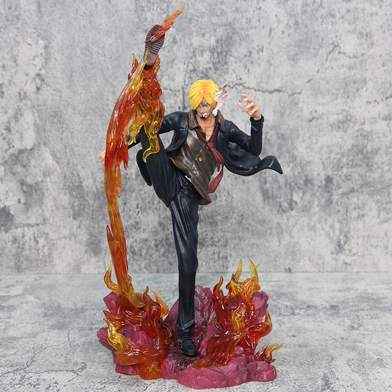 海贼王手办 Wifi山治 恶魔风脚踢腿山治手办模型摆件