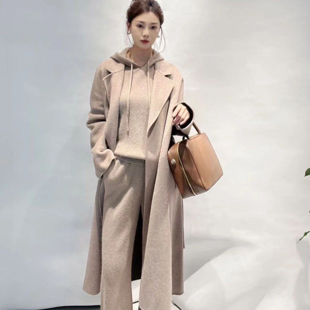 时尚休闲百搭纯毛大衣