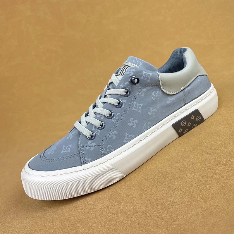 2024春秋新款男士潮流印花时尚百搭板鞋透气休闲韩版休闲鞋