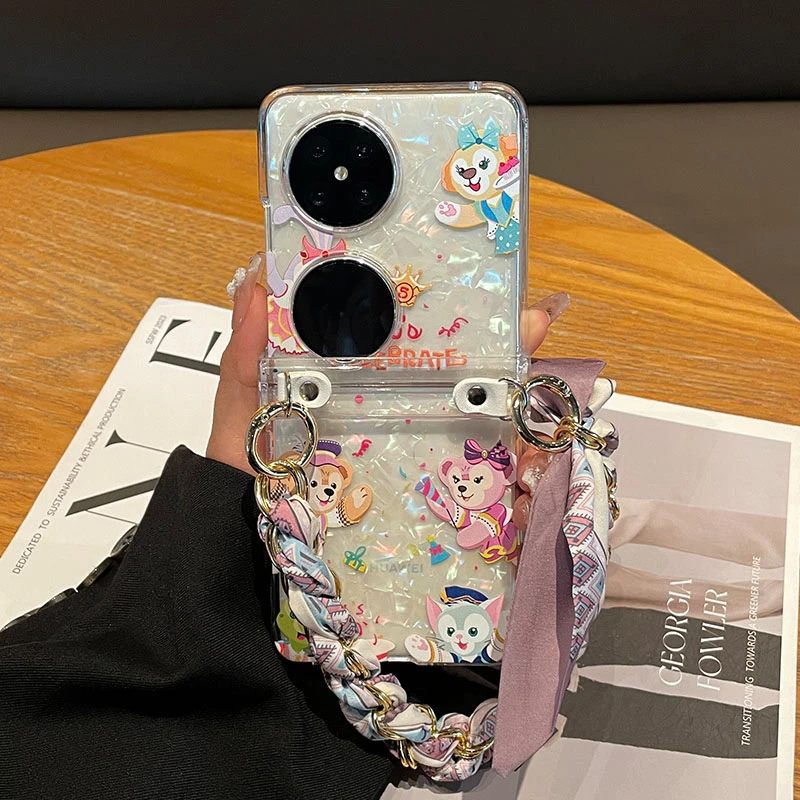 手提丝巾适用华为Pocket 2手机壳保护壳折叠pocketS动物园防摔壳