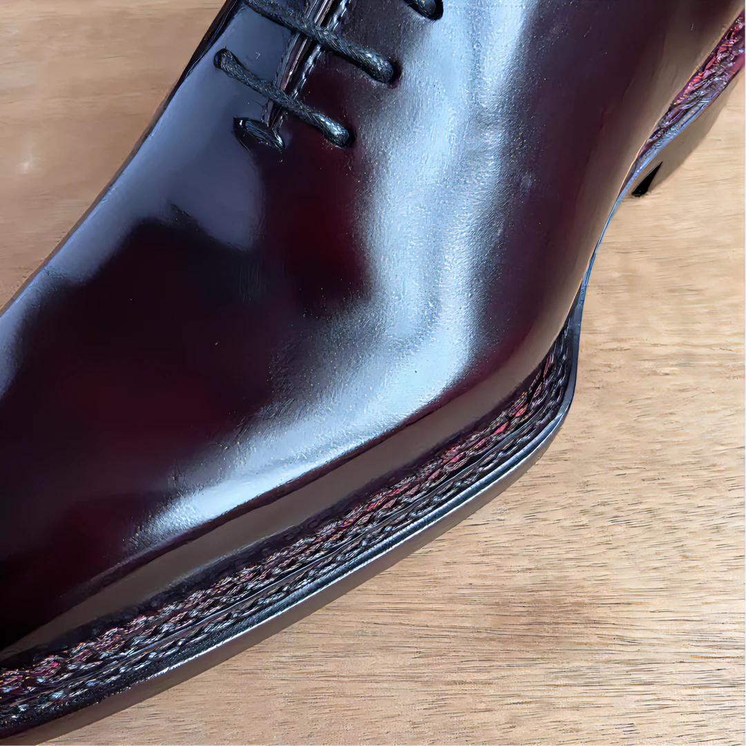 牛津男鞋真皮商务男鞋8号色马臀皮3道挪威缝固特异手工鞋经典时尚