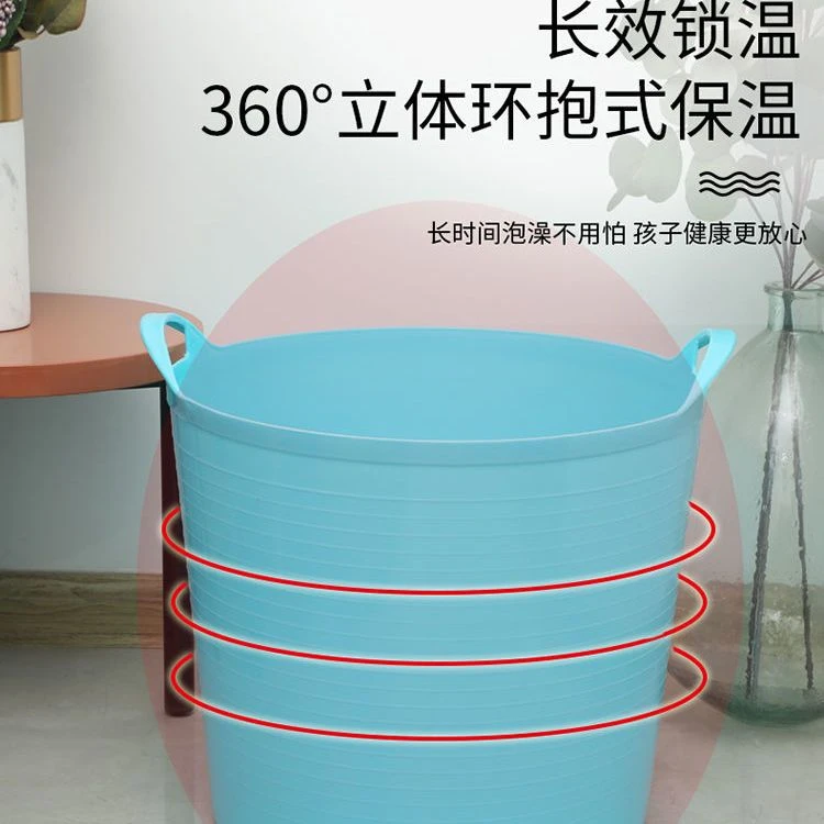 宝宝洗澡桶加厚儿童泡澡桶多功能加大收纳桶加厚沐浴桶儿童洗澡桶