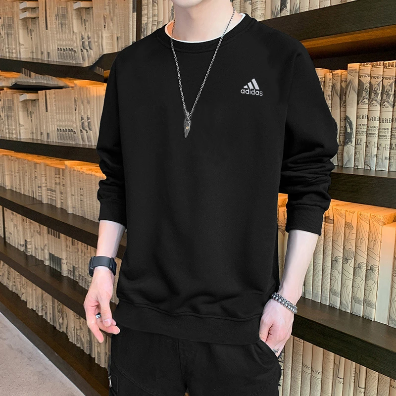 阿迪达斯正品卫衣男春季新款运动上衣休闲宽松潮流套头长袖IC9329