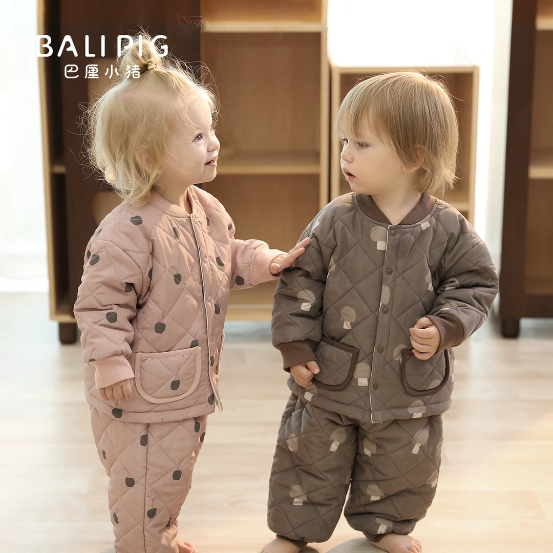 儿童棉服套装校服神器冬季内搭小学生棉袄冬季加厚保暖宝宝棉衣