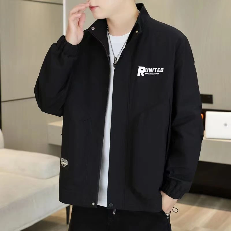 F  400-599 男士运动休闲百搭春秋季春季宽松潮流男夹克