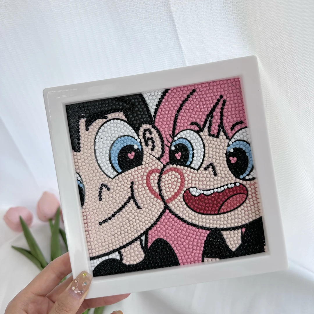 情侣闺蜜星蝶公主钻石画手工diy制作生日礼物带框创意钻石贴画