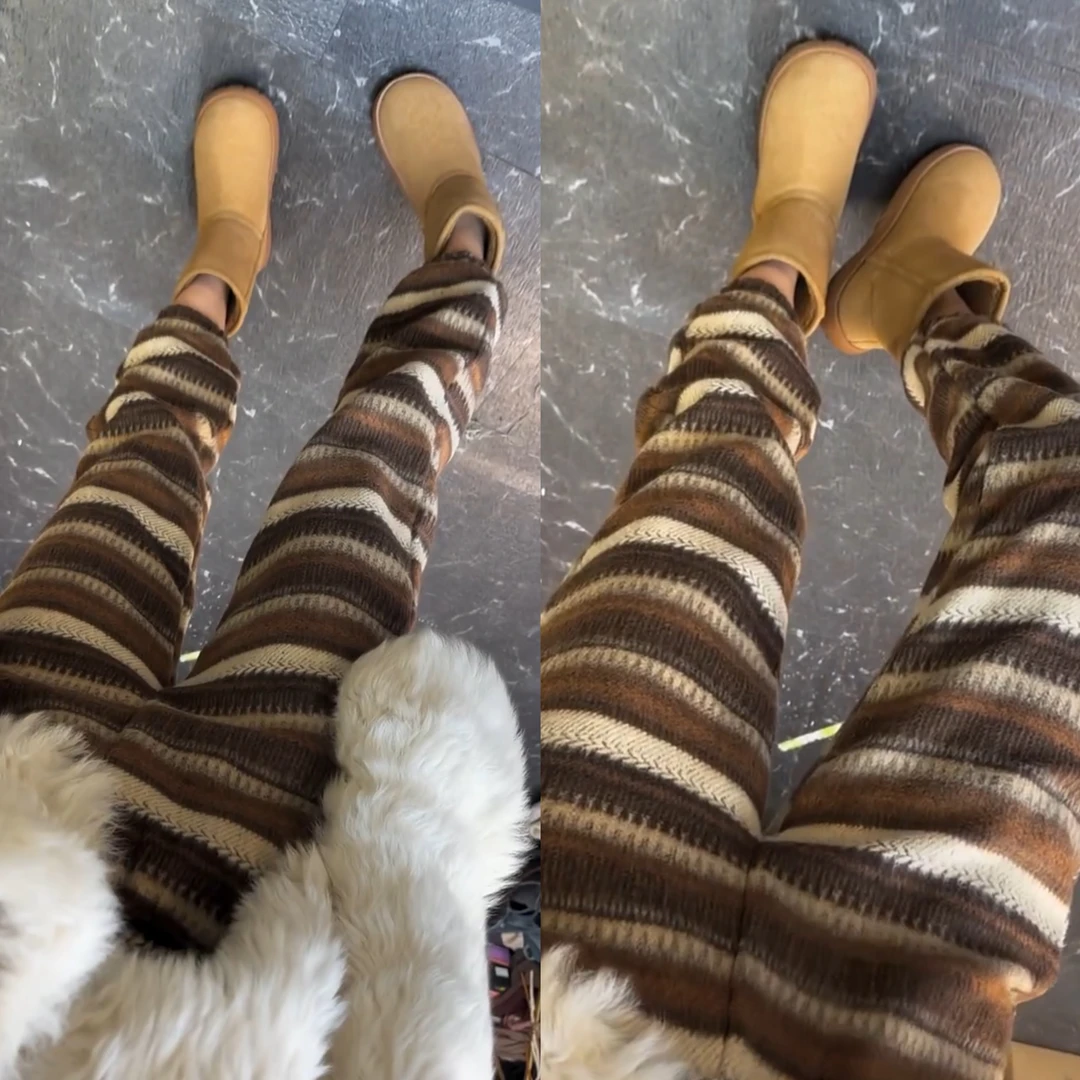 秋冬美拉德色系哈伦裤潮美式高街潮流休闲百搭裤冬季新品气质减龄