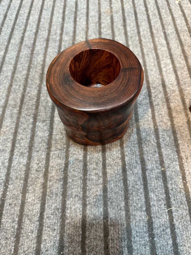 黄花梨 随性大笔筒 木艺