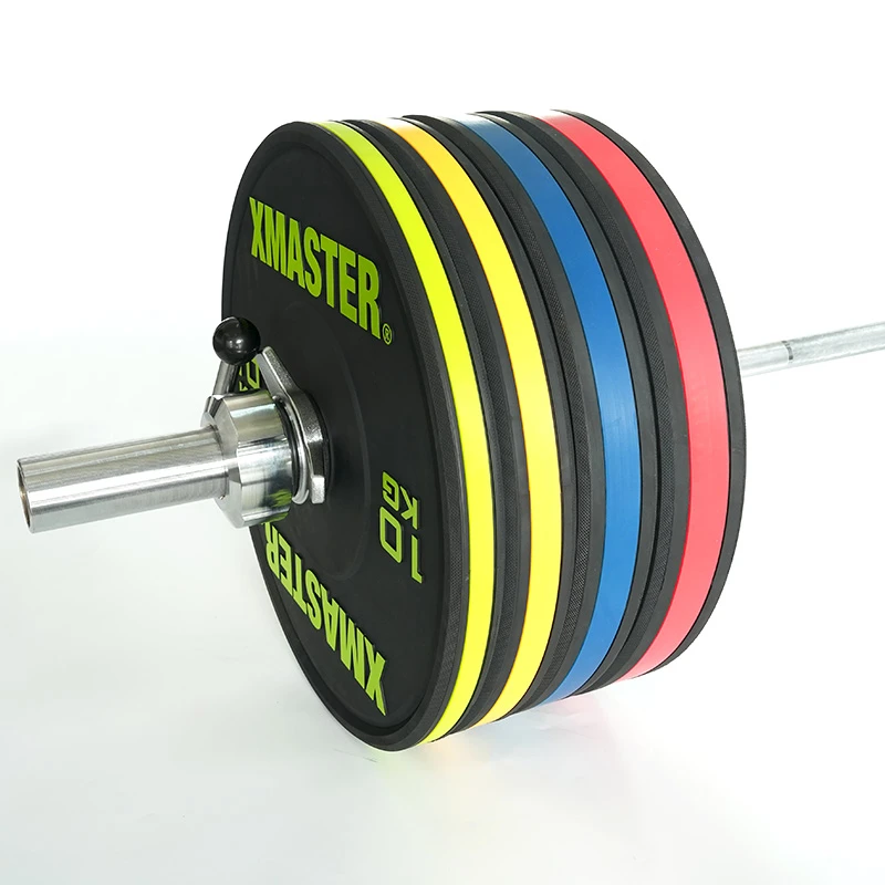 （150kg ）橡胶片杠铃片黑胶彩带全胶片橡胶臀桥臀推训练健身优质