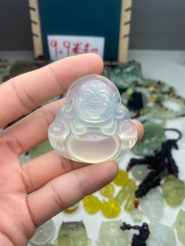 纯天然岫岩玉 精品大肚佛