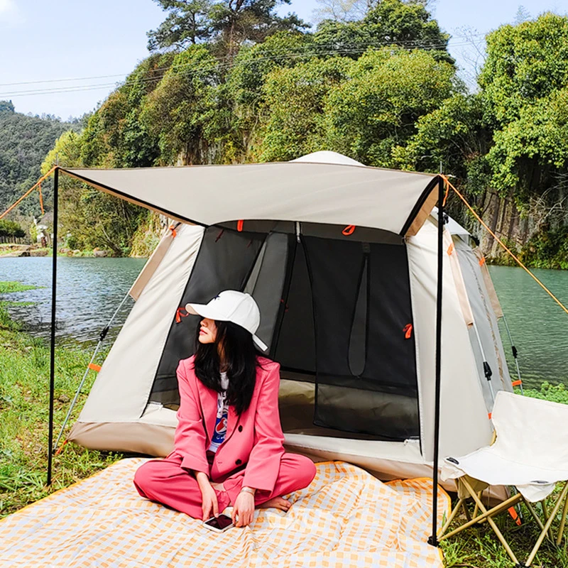 【TG】户外全自动一室一厅帐篷蚊帐露营便携式折叠野营野餐过夜亲子