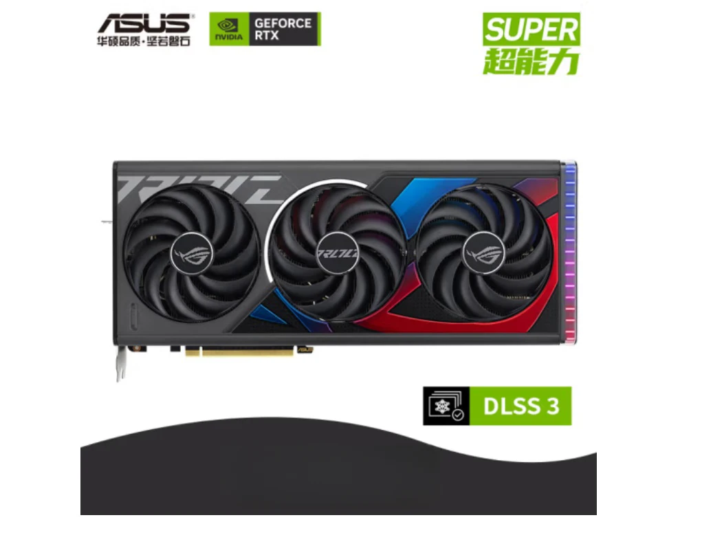 华硕  RTX 4070 SUPER 系列 电脑电竞游戏专业设计高性能显卡