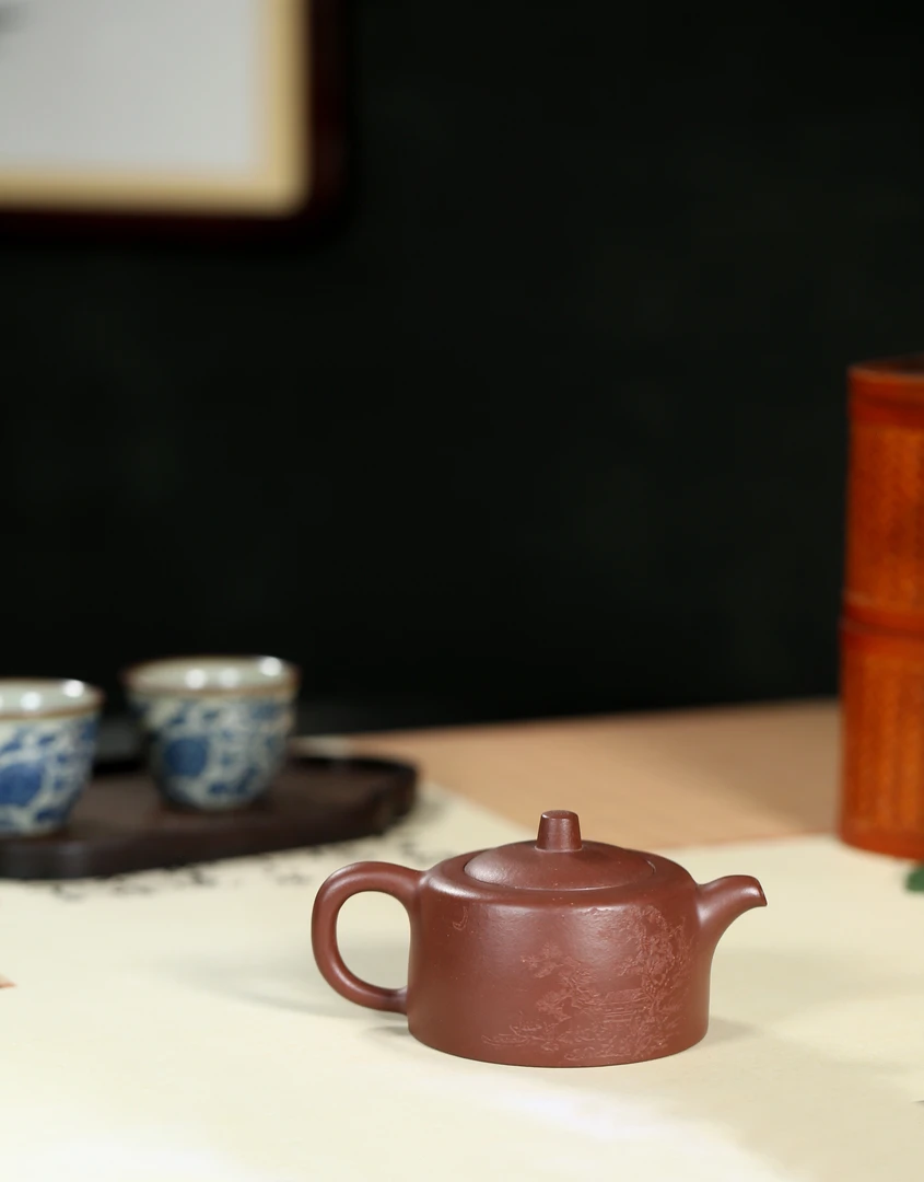 范朝新全手工制作井兰壶大容量纯手工宫灯精美小容量柱础井栏壶