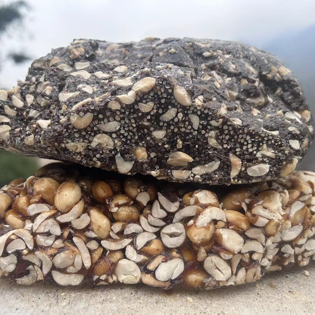 云南宣威老家麦芽糖手工熬制苏子核桃糖，花生糖儿时美味方便香甜