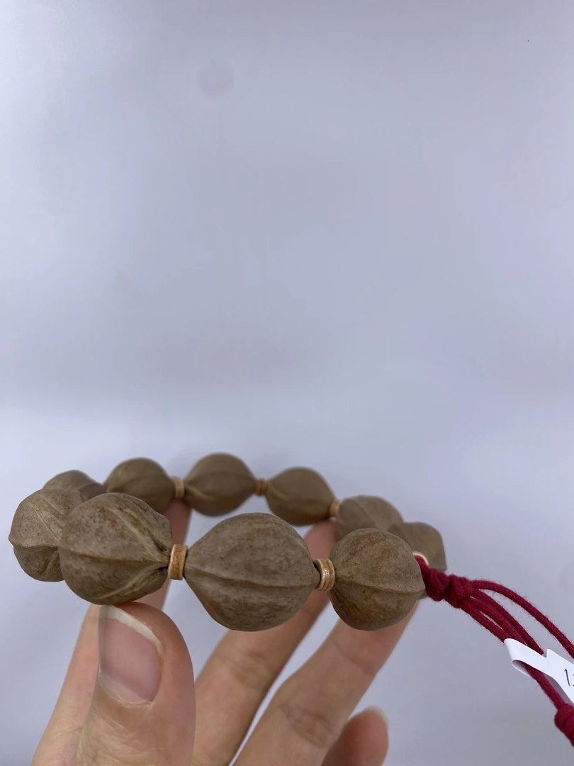 JIUYUE九月铁核 17*23三花鲨鱼背原生态梅林铁核橄榄核素串