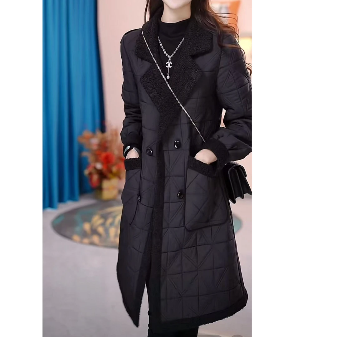 高端品牌杭州意法风衣外套加棉加厚新款洋气高贵显瘦休闲大衣