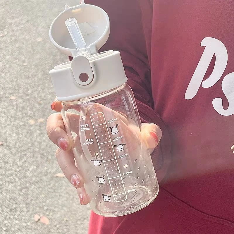 夏天简约吸管杯小众学生杯子ins高颜值耐高温防摔塑料可爱随手杯