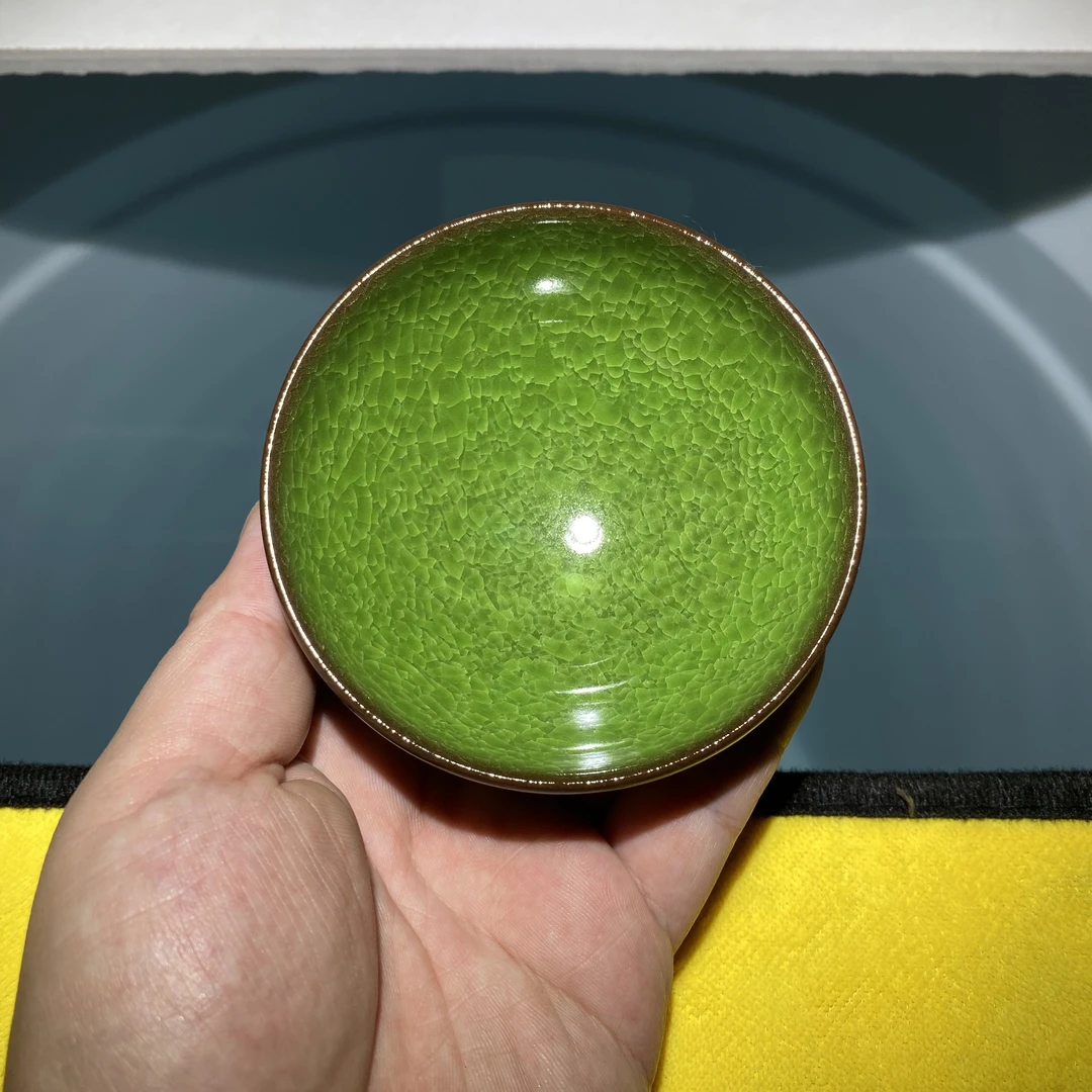 【闪购商品】帝王绿冰裂A 主人杯茶杯茶盏