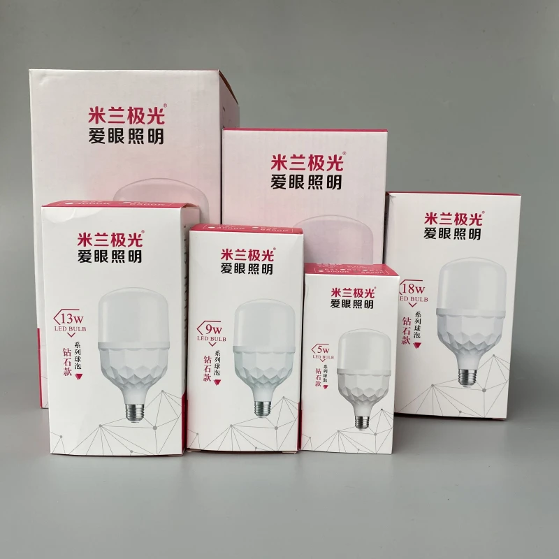 米兰极光钻石款LED灯泡螺口E27球泡灯5w9w13w18w28w38w48w白光