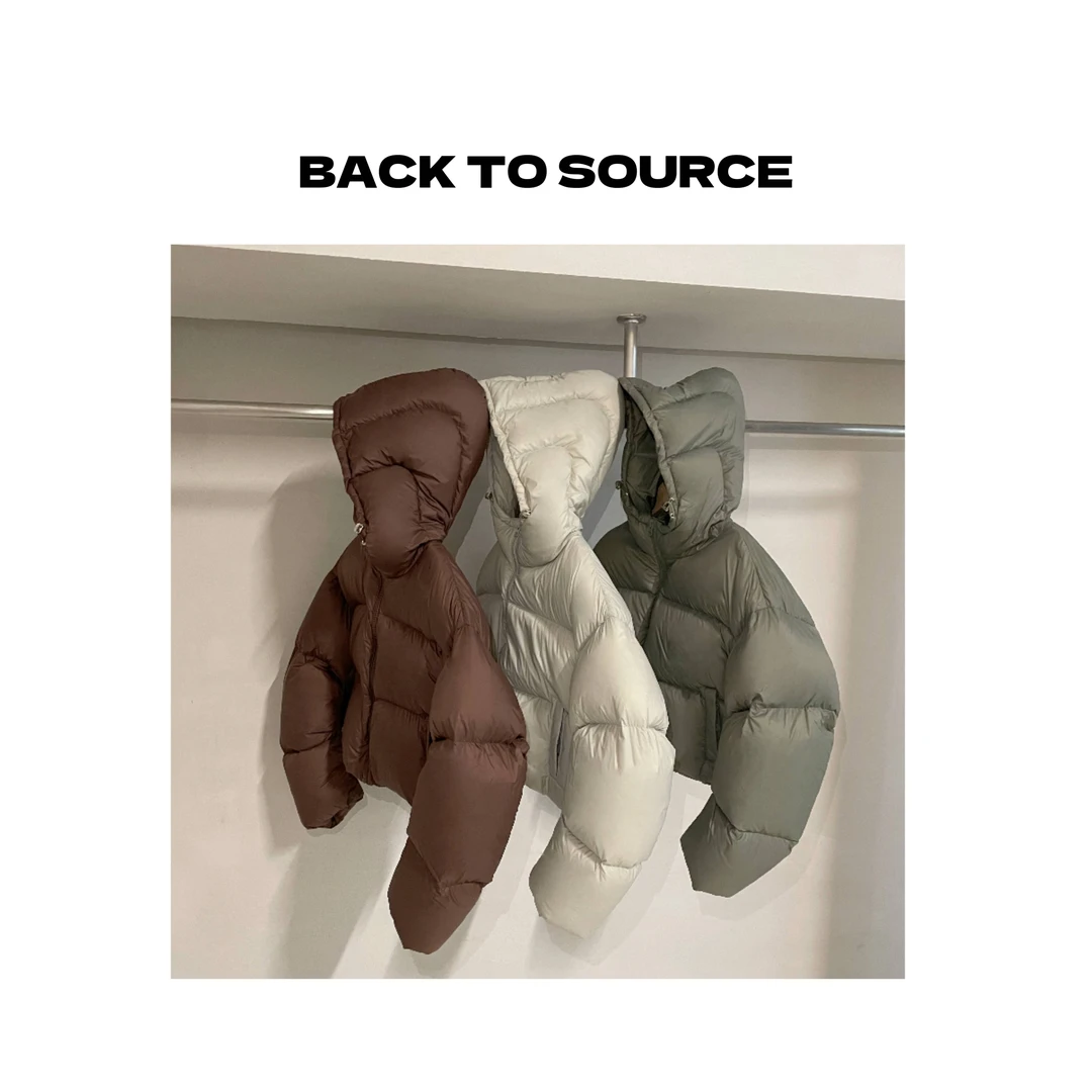 DD11036·BTS【龟背设计】肯豆风设计感鸭羽暖暖外套